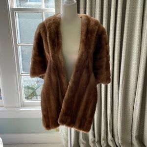 Real fur, mink shawl